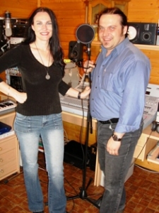 Studio Chorteam II; Luigi Neuwirth (Edlseer) und Christa Fartek bei Chor-Produktion